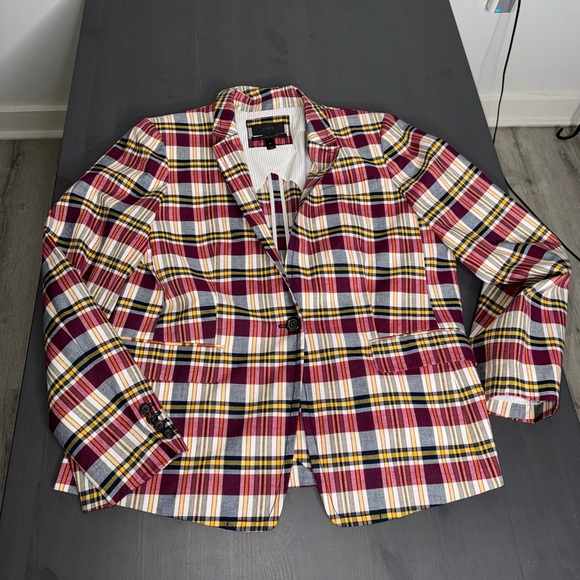 J Crew Regent Blazer in Vintage Plaid - Picture 3 of 10
